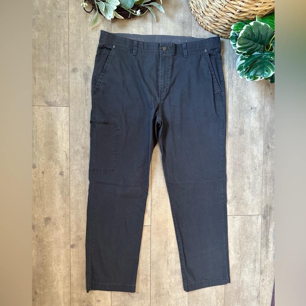 Weatherproof Men’s Dark Gray Cargo Utility Pants Comfort Waistband 38x30